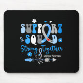 Groovy Unterstützung Squad Ribbon T1d Diabetes Bew Mousepad (Vorne)
