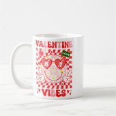 Groovy Valentine Vibes Happy Valentine's Day Girl  Kaffeetasse (Links)