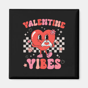Groovy Valentine Vibes Valentinstag Giro del Malca Magnet