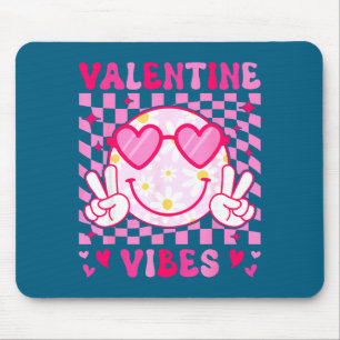 Groovy Valentinstag Stimmung Frauen Teens Mädchen Mousepad