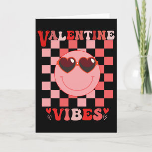 Groovy Valentinstag Vibes Retro Liebe Valentinstag Karte