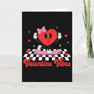Groovy Valentinstimmung Süßes Herz Für Mädchen Paa Karte