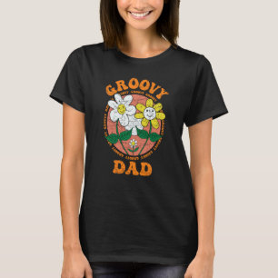 Groovy Vater 70er Ästhetische Nostalgie 1970er Ret T-Shirt