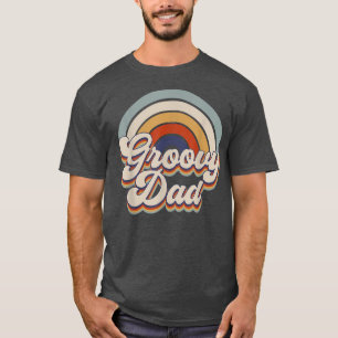 Groovy Vater 70er Ästhetische Nostalgie 1970er Ret T-Shirt