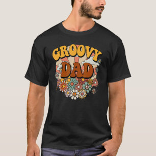 Groovy Vater Retro Matching Family Blume Daddy T-Shirt