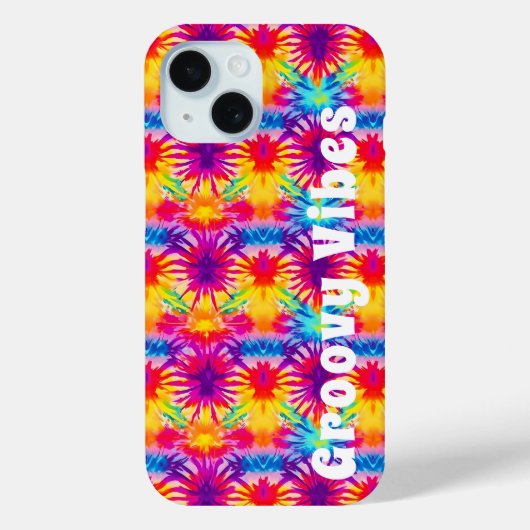 Groovy Vibes Gefärbte Krawatte individuell anpassb Case-Mate iPhone Hülle (Rückseite)