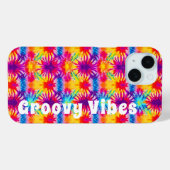 Groovy Vibes Gefärbte Krawatte individuell anpassb Case-Mate iPhone Hülle (Rückseite (Horizontal))