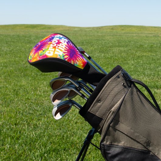 Groovy Vibes Gefärbte Krawatte individuell anpassb Golf Headcover (In SItu)