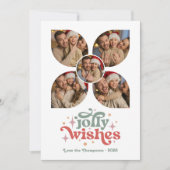 Groovy Vibes Retro Foto Collage Weihnachten (Vorderseite)