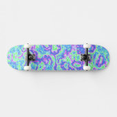 Groovy Vibrany Colorful Trippy Maximalist Marmor Skateboard (Horizontal)