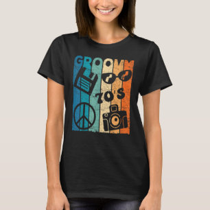 Groovy Vintag 70er Ästhetische Nostalgie in den 19 T-Shirt