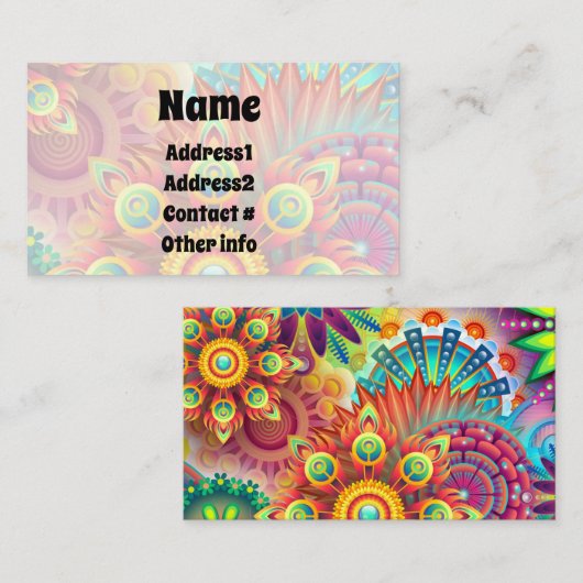 Groovy Visitenkarte (Vorne/Hinten)