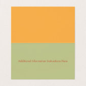 Groovy Visitenkarten (Innenseite Aufgefaltet)