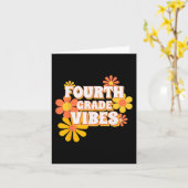 Groovy Vurth Grade Vibes kehrt zurück zum Tee der Karte (Gelbe Blume)