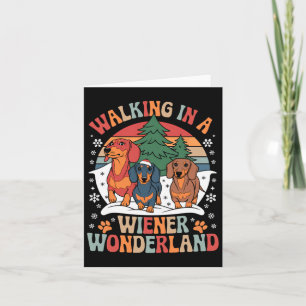 Groovy Walking in der Dackel Wunderland Dackel Tr Karte