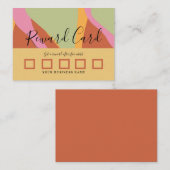 Groovy Waves belohnt Loyalty Business  Telefonnummerkarte (Vorne/Hinten)