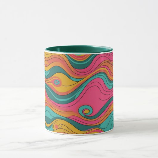 Groovy Waves Tasse (Zentrum)