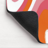 Groovy Wavy Farbige 70er Mousepad (Ecke)