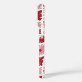 Groovy Wavy Trippy 60er Blume Karo Rot Rosa Case-Mate iPhone Hülle (Rückseite / Links)