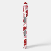 Groovy Wavy Trippy 60er Blume Karo Rot Rosa Case-Mate iPhone Hülle (Rückseite / Rechts)