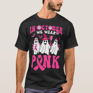 Groovy Wear Pink Brustkrebs Krieger Geist Hallo T-Shirt