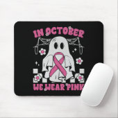 Groovy Wear Pink Brustkrebs Krieger Niedlich Ghost Mousepad (Mit Mouse)