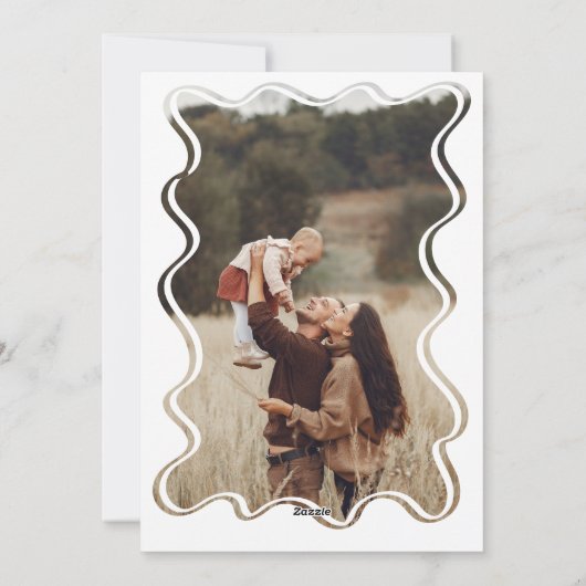 Groovy Weihnachten 70er Weihnachtskarte (Rückseite)