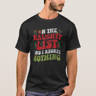 Groovy Weihnachten auf der schmutzigen Liste, und T-Shirt