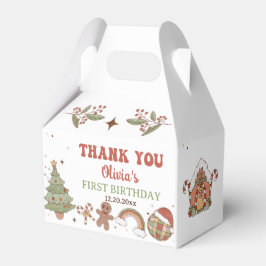 Groovy Weihnachten Geburtstagsparty Gefallen Box Geschenkschachtel