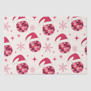 Groovy Weihnachten Santa Disco Kugeln Muster Seidenpapier