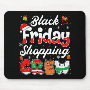 Groovy Weihnachten Schwarzes Einkaufen Lustiger Fr Mousepad