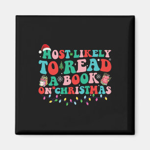Groovy Weihnachten Wahrscheinlich ein Buch über Ch Magnet