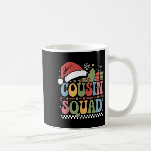 Groovy Weihnachts-Cousin Squad Xmas Matching Boys  Kaffeetasse (Rechts)
