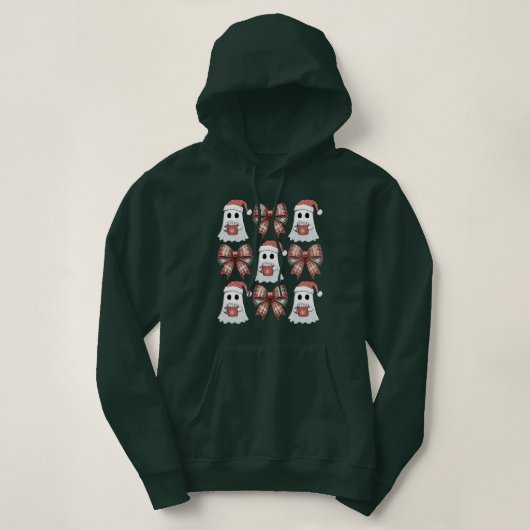 Groovy Weihnachtsghost und Coquette Hoodie (Design vorne)