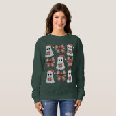 Groovy Weihnachtsghost und Coquette Sweatshirt (Vorne ganz)