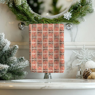 Groovy-Weihnachtshandtücher 70er Pastell Vintage-V Badhandtuch Set