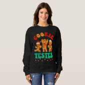 Groovy Weihnachtsplätzchentester Xmas Lebkuchen Te Sweatshirt (Vorne ganz)