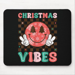Groovy Weihnachtsstimmung Glückliches Lächeln Gesi Mousepad