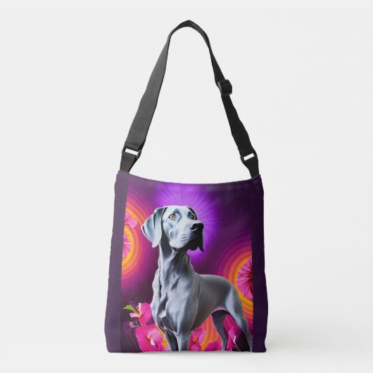 Groovy Weimaraner Tasche (Vorderseite)