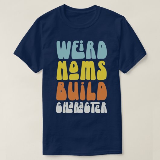 Groovy Weird Mamas erstellen Charakter Retro Mütte T-Shirt (Design vorne)