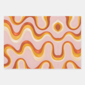 Groovy Welle Geschenkpapier Set (Vorderseite 2)