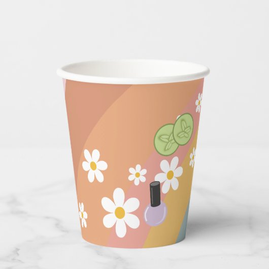 Groovy Wellness-Center Birthday Paper Cup Pappbecher (Vorderseite)