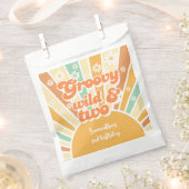Groovy wild und zwei Retro-Sonnen-Kindergeburtstag Geschenktütchen (Ausgeschnitten)