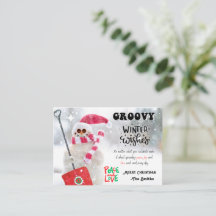GROOVY WINTER WISHES FERIENKARTE