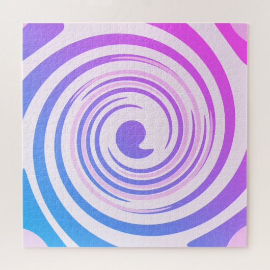 Groovy Wirbel Herausforderung Jigsaw Puzzle (Horizontal)