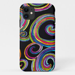 Groovy Wirbel - iPhone5/5s/SE Fall iPhone 11 Hülle
