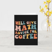 Groovy wird mathematisch beraten, wie Kaffee sich Karte (Gelbe Blume)