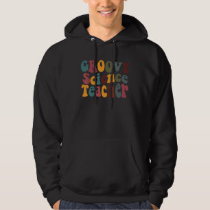 Groovy Wissenschaftslehrer Retro Farbige Lehre Hoodie