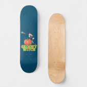 GROOVY WITCH lustige Halloween-Hexen Skateboard (Vorderseite)