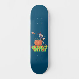 GROOVY WITCH lustige Halloween-Hexen Skateboard